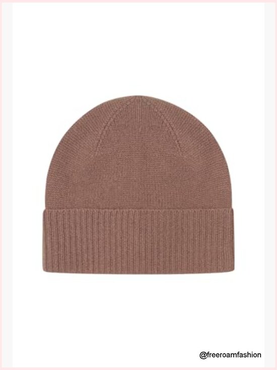 Women\'s 100% Cashmere Ribbed Beanie Hat Winter Warm Stretchy main image 4